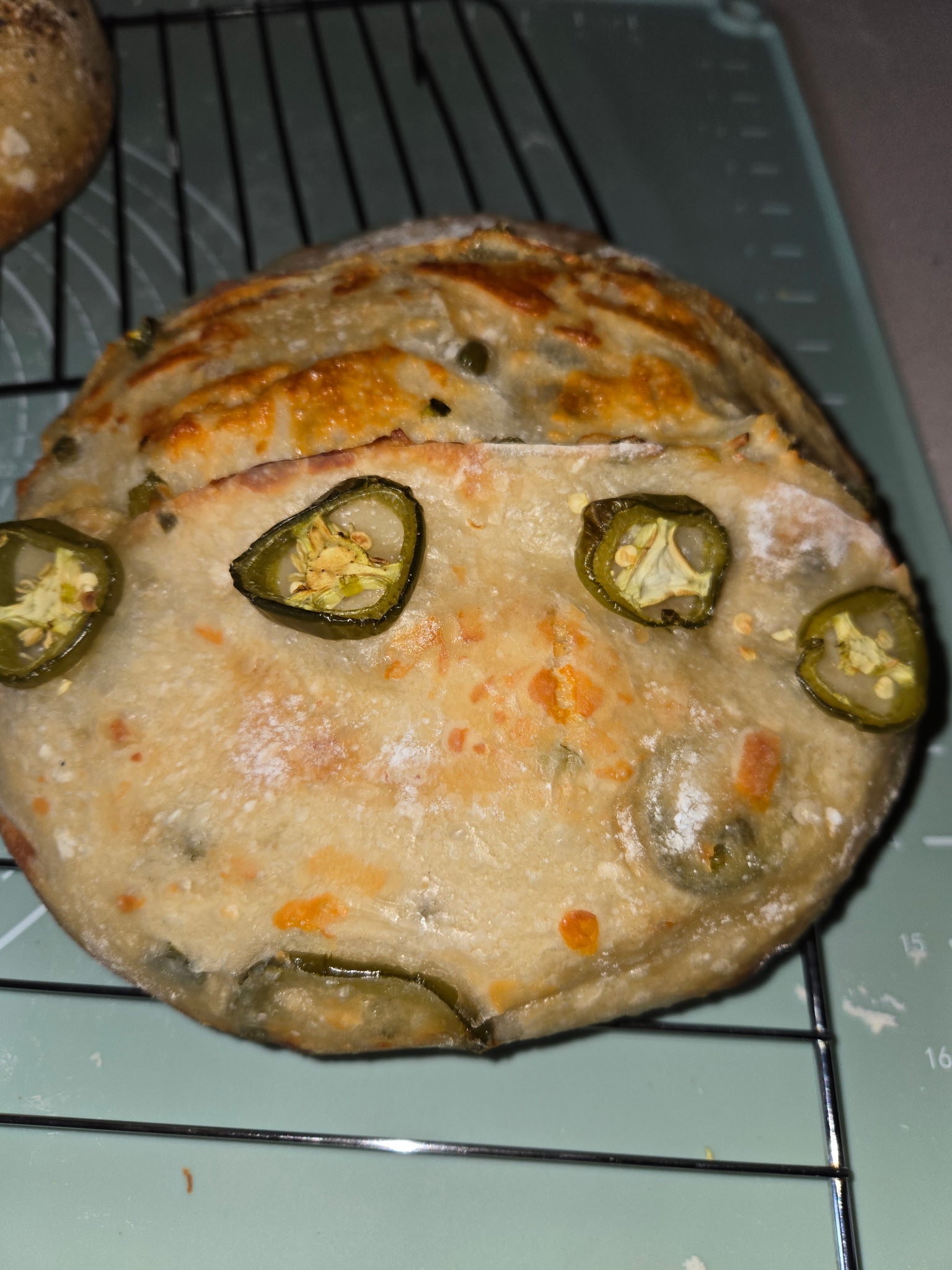 Cheddar Jalapeno loaf.